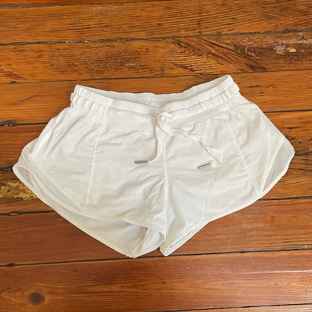 White Hotty Hot Low Rise Shorts 2.5”